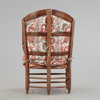 FÅTÖLJ, England, 1800-tal.