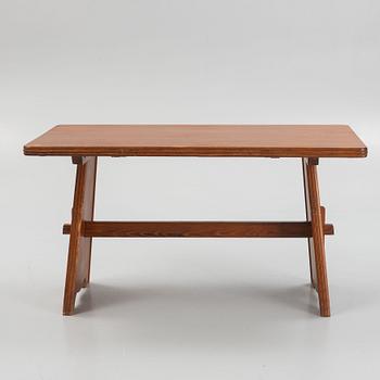 Göran Malmvall, a pine dining table and three chairs, mid 20th century.