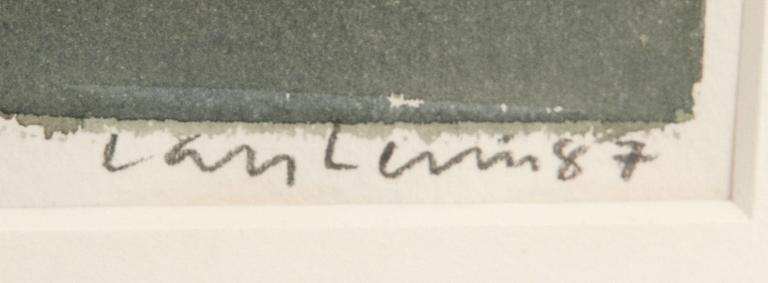 Lars Lerin, Mountain Landscape.