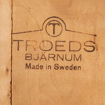 A Nils Jonsson jakaranda dining group 7 pcs Troeds Bra Bohag, Bjärnum, mid-20th century.