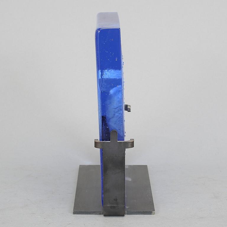 SKULPTUR, glas, Bertil Vallien, Kosta Boda, signerad, 1900-talets slut.