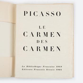 Pablo Picasso, delar ur "Le Carmen des Carmen", 1964 och "Carmen", 1949.