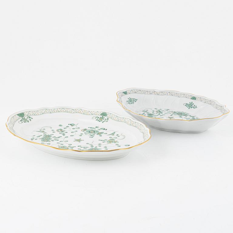 Meissen, mat-och kaffeservis, 59 delar, "Indische Malerei Grün", Tyskland.