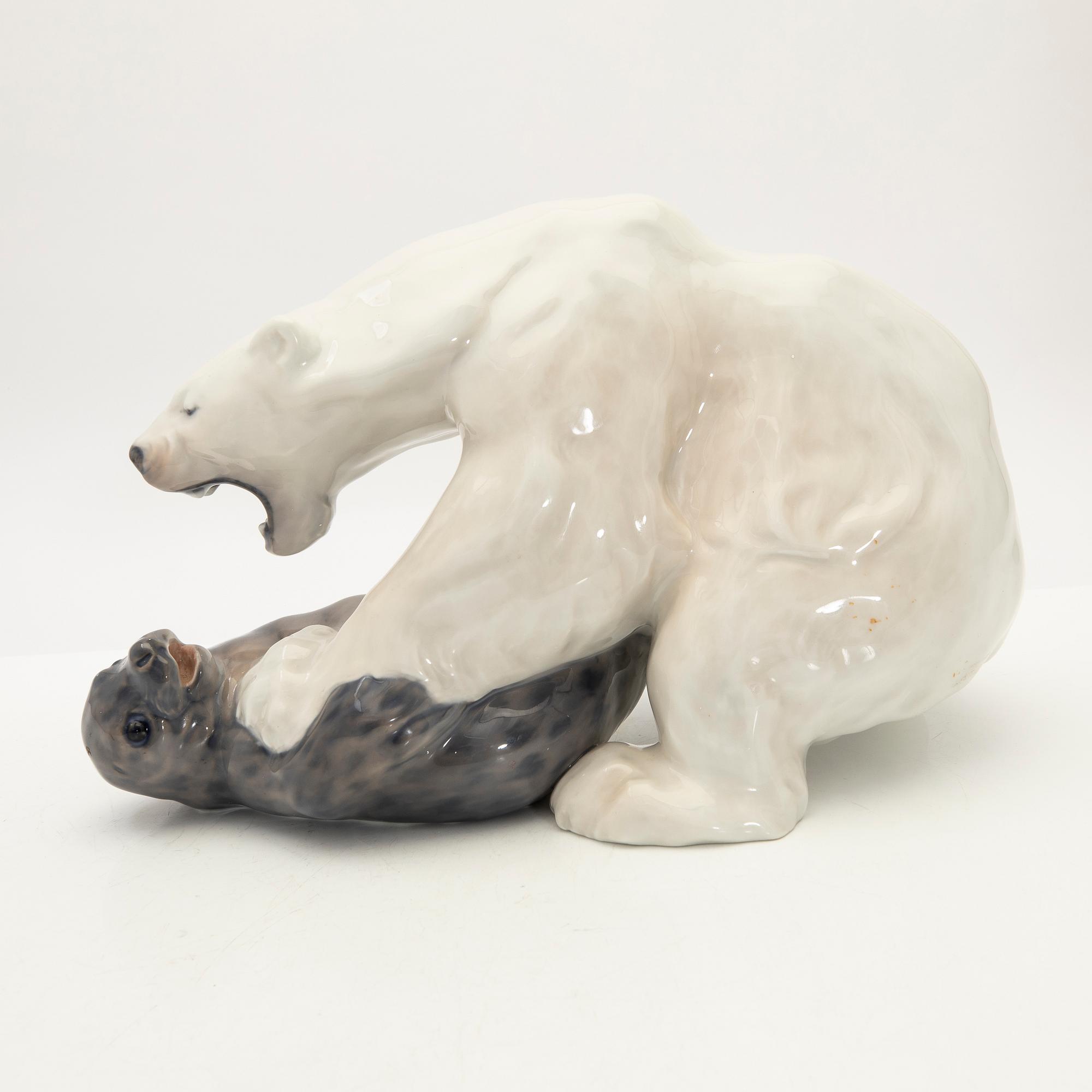 Knud Kyhn, figurin, porslin, Royal Copenhagen, Danmark.