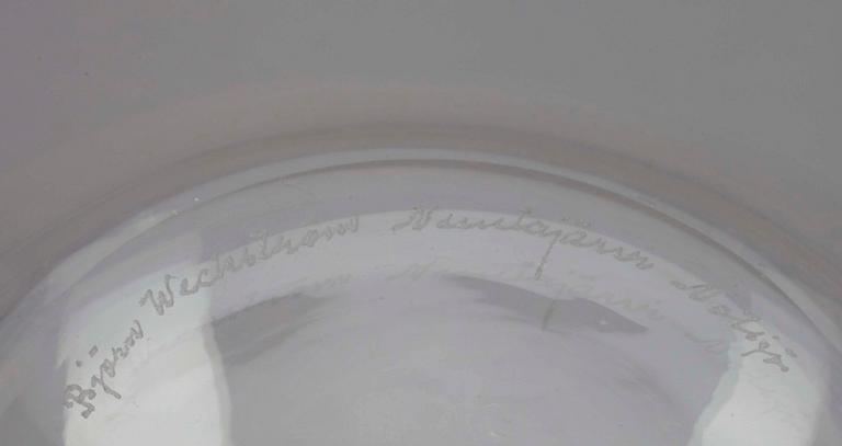 KARAFF, glas, "Art Josefina"  sign. Björn Weckström, Notsjö.