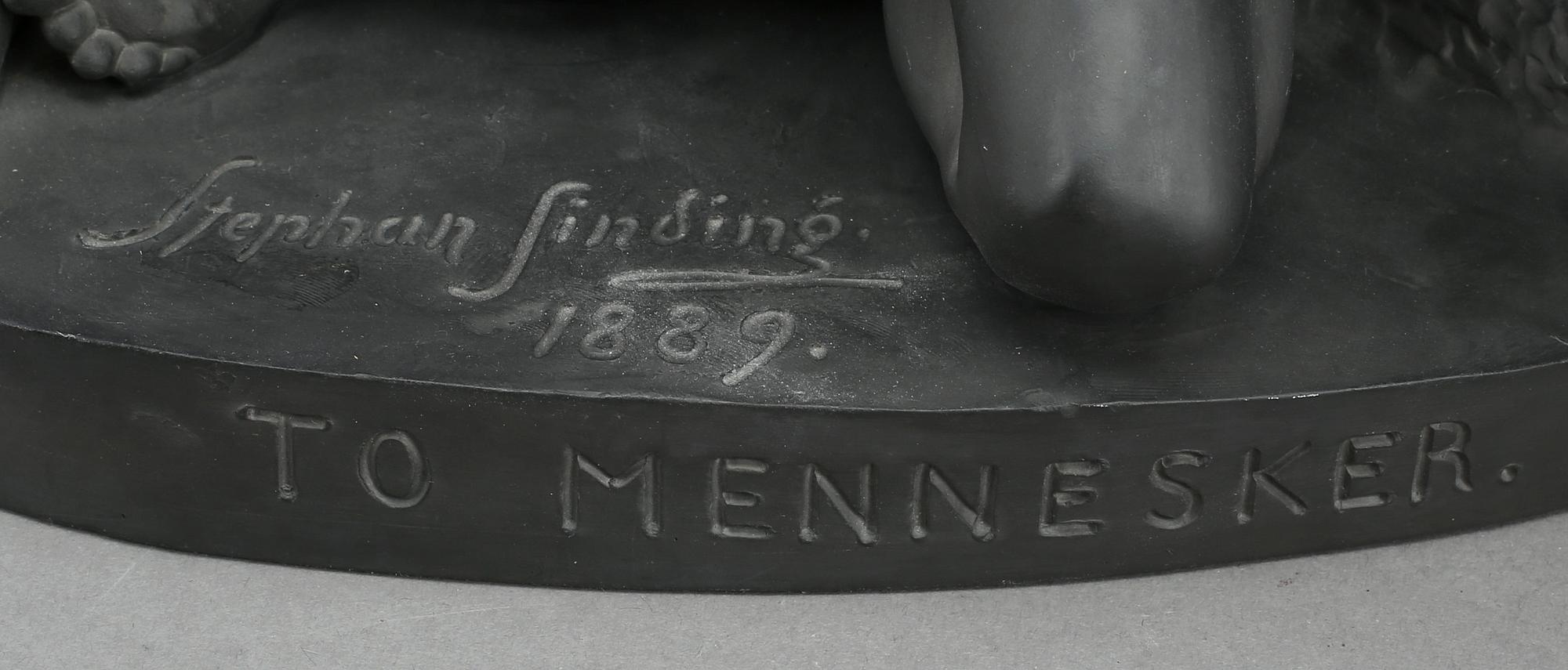 STEPHAN SINDING, efter, skulptur, Norge, Lergods, 1900-talets första hälft.