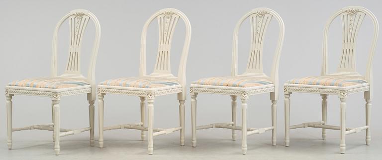 MATSALSGRUPP, 5 delar, gustaviansk stil, 1900-talets mitt.