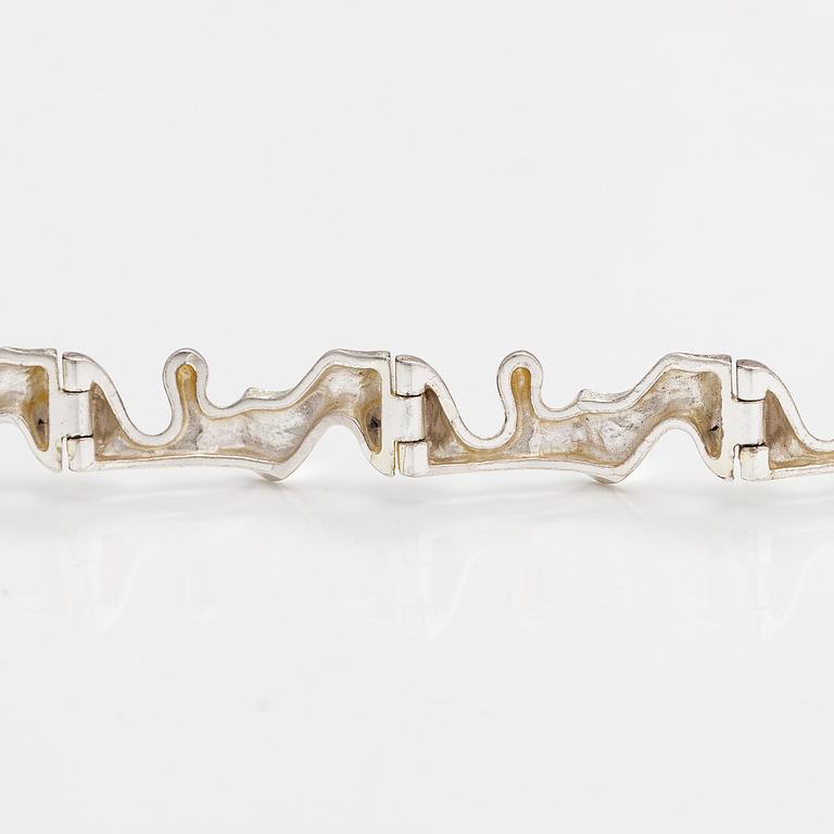 Björn Weckström, a sterling silver bracelet. Lapponia 1984.