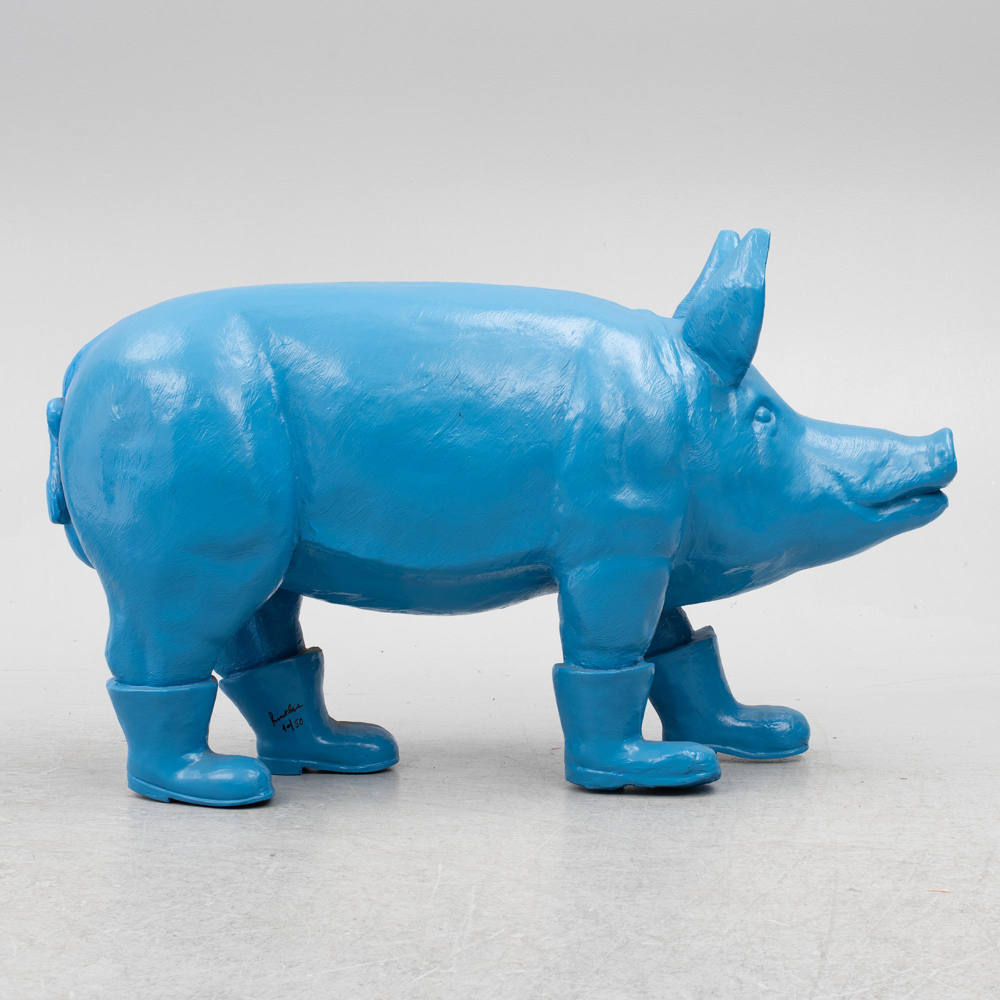 William Sweetlove, "Cloned blue father pig".