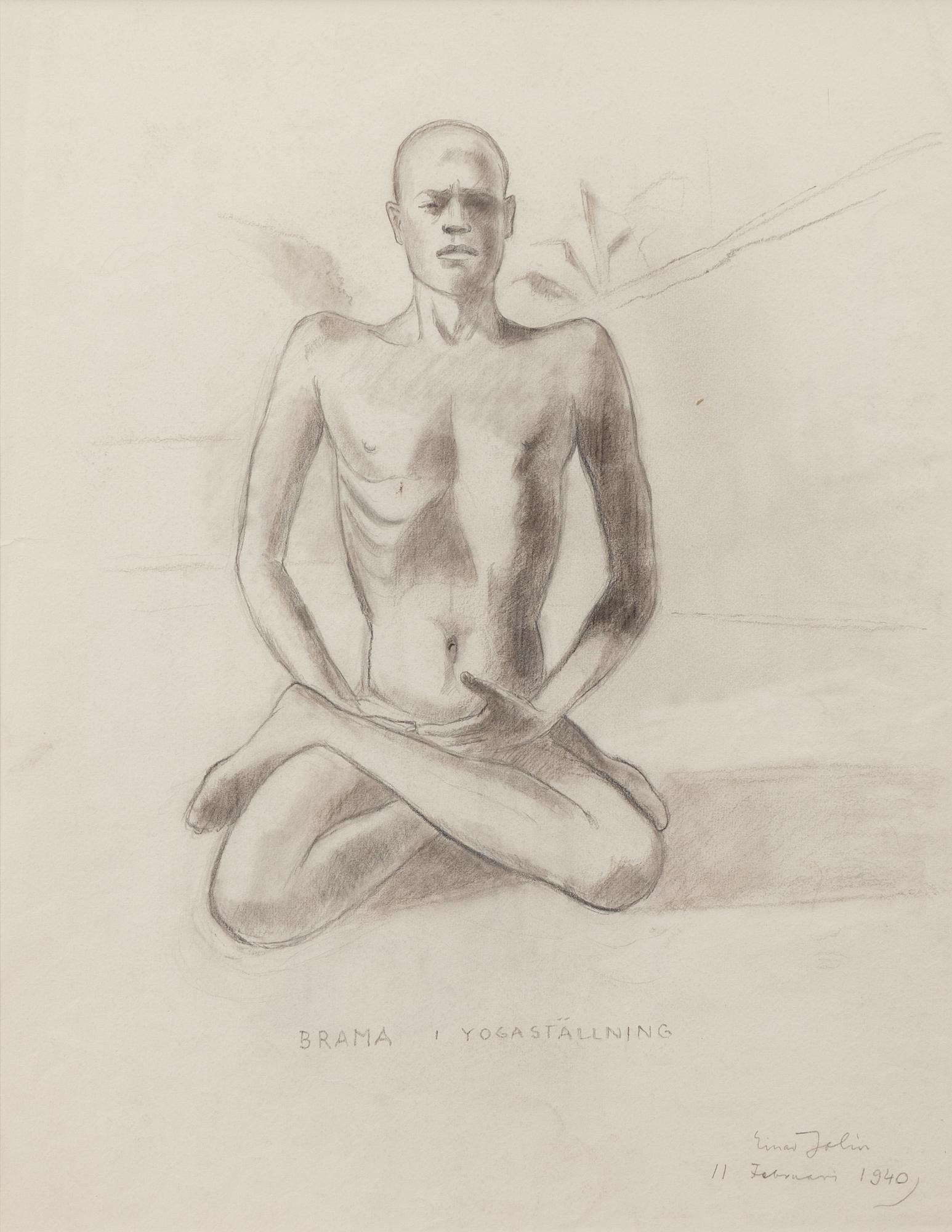 Einar Jolin, "Brama i yogaställning".