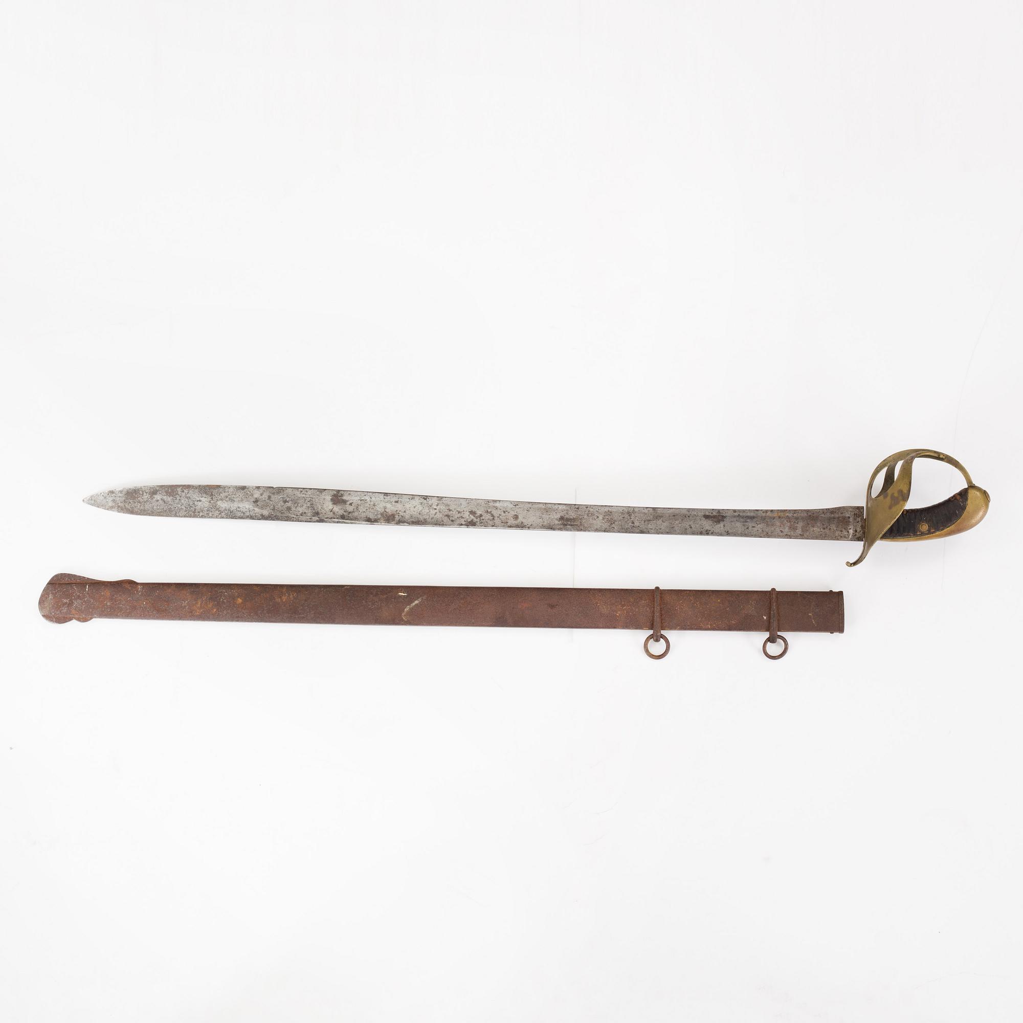 A Swedish Royal cavalry saber model 1842 from  Eskilstuna Jernmanufaktur, 19th century.