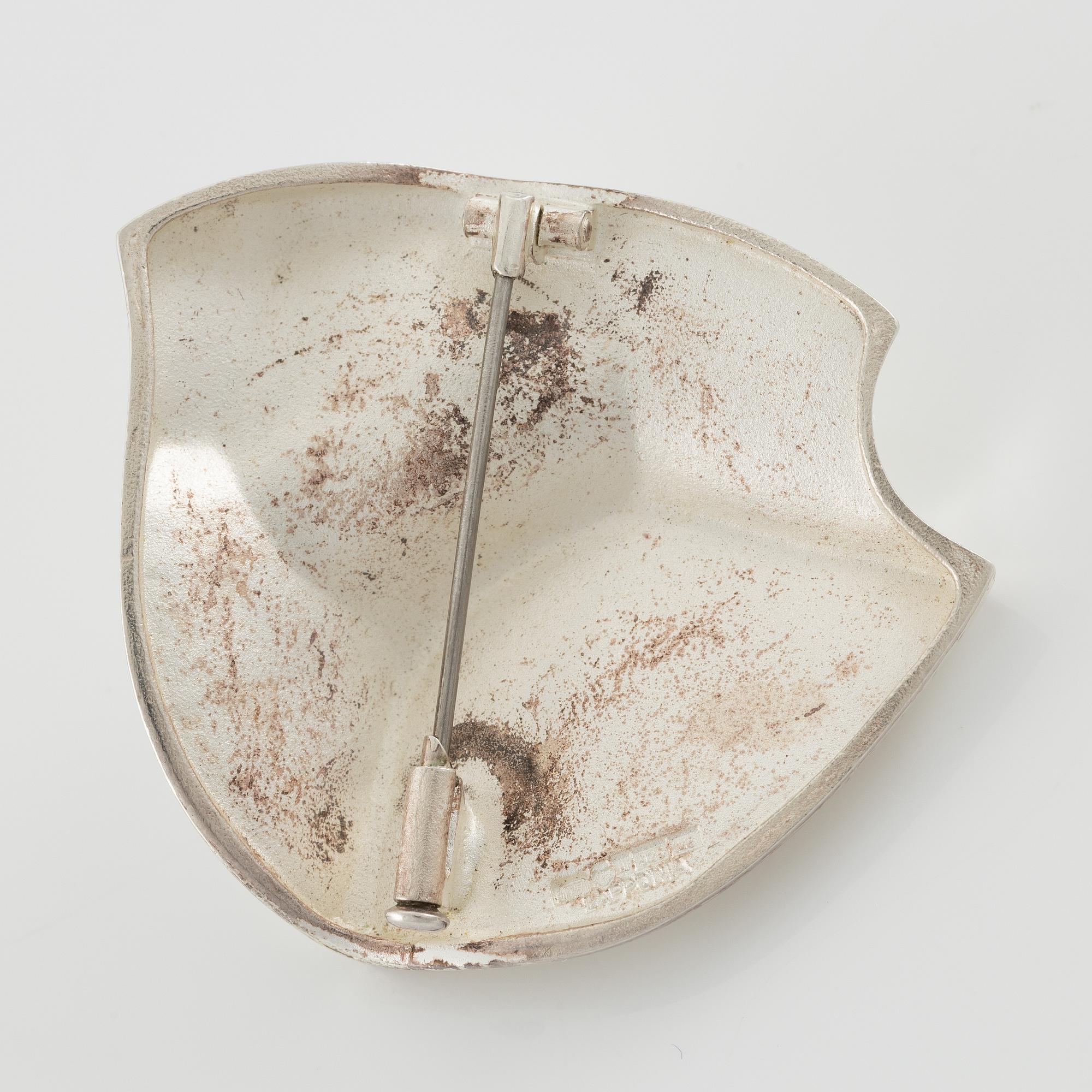 Lapponia, necklace and brooch, sterling silver, Finland 1989.