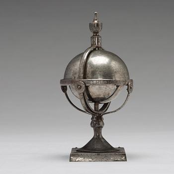 A Steel Globular Inkstand, Tula, 19th century.