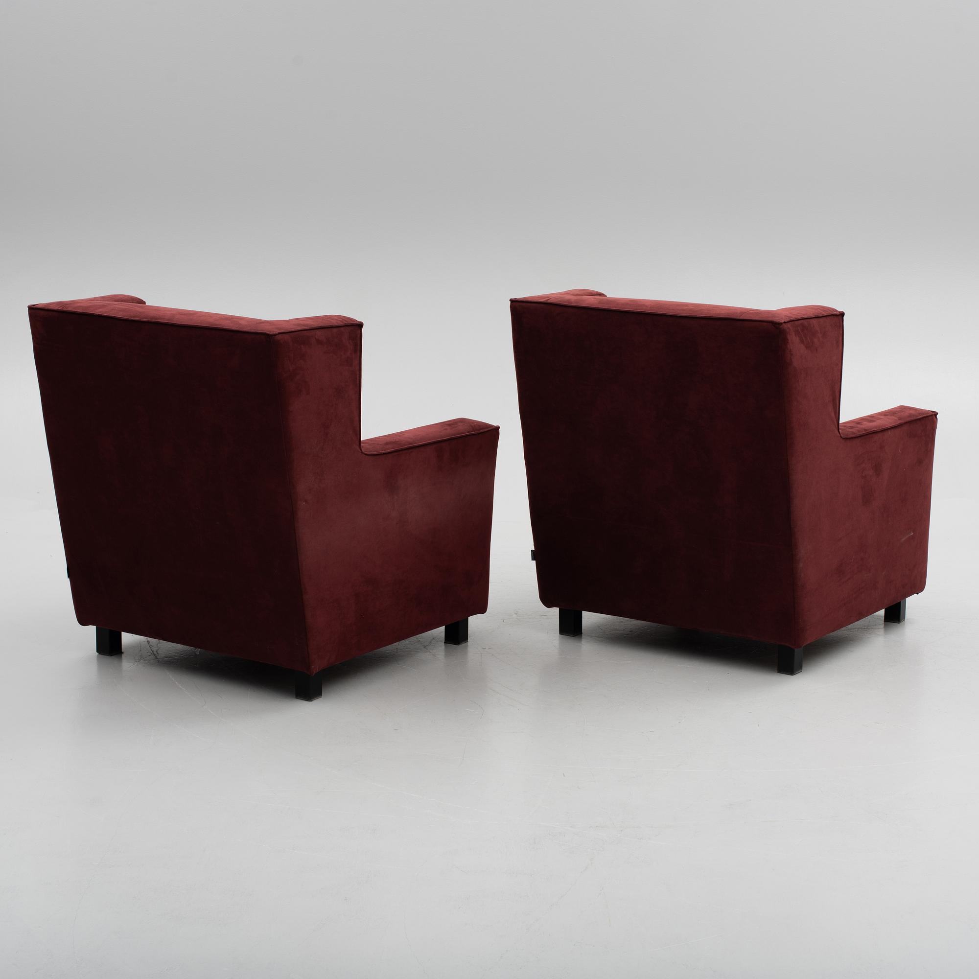 Armchairs, a pair, Gelderland, Netherlands.