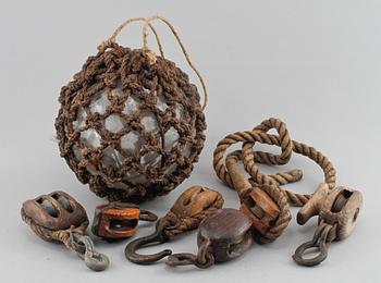 FLÖTE SAMT BLOCK 6 st, 1900-tal.