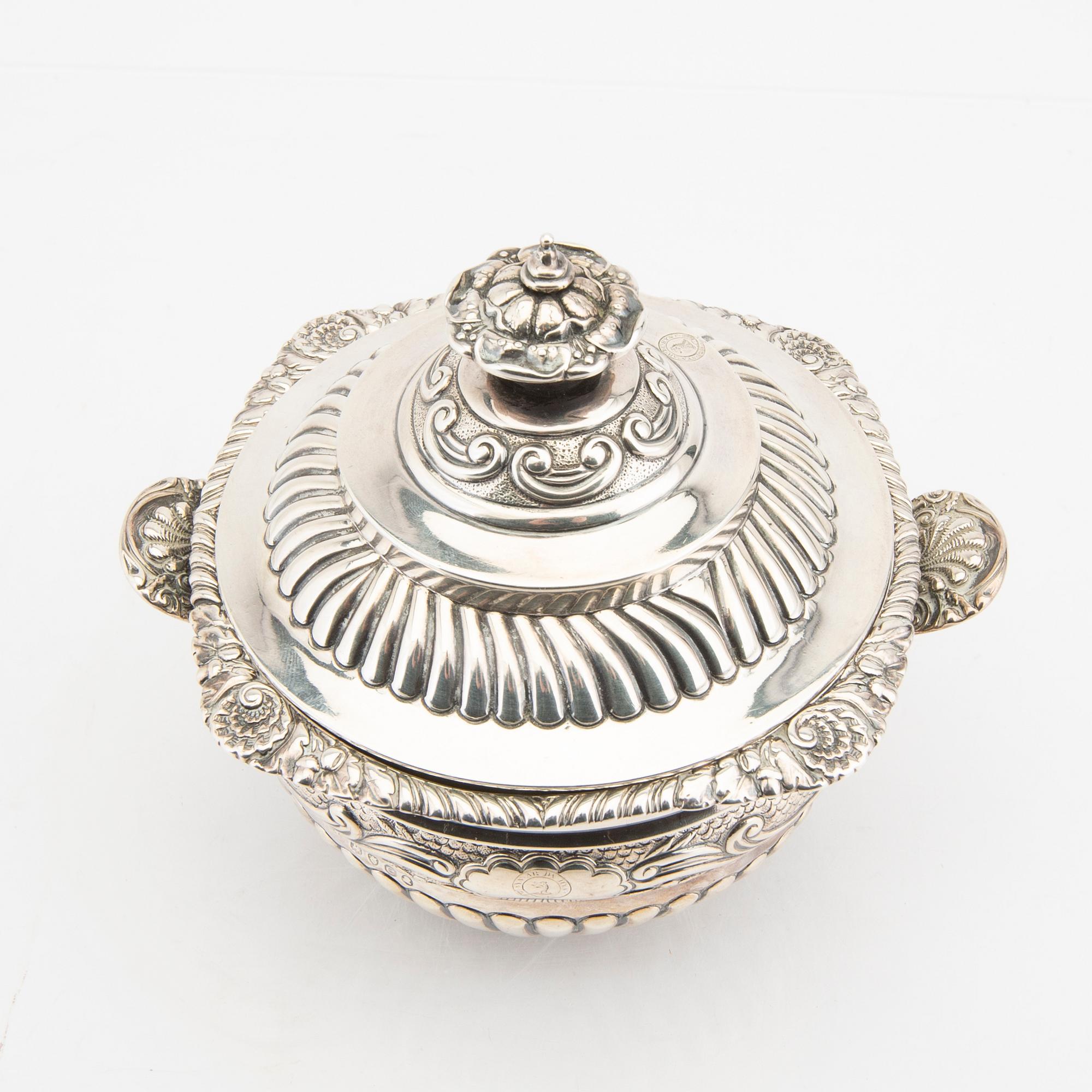 An English 18th century silver bowl mark of  Stephen Adams London, weight 392 grams.