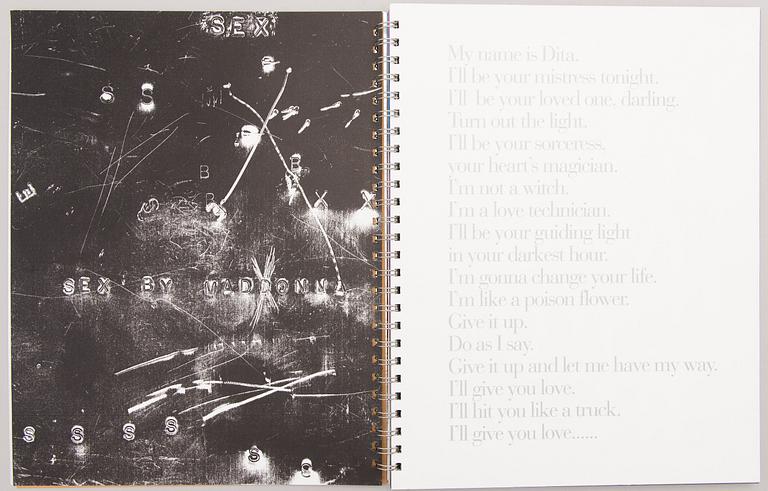 STEVEN MEISEL / MADONNA, fotobok, "SEX", Warner Books, New York, 1992.