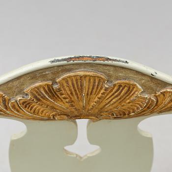 STOLAR, 1 par, rokokostil, Mobilia, Malmö, 1900-talets första hälft.