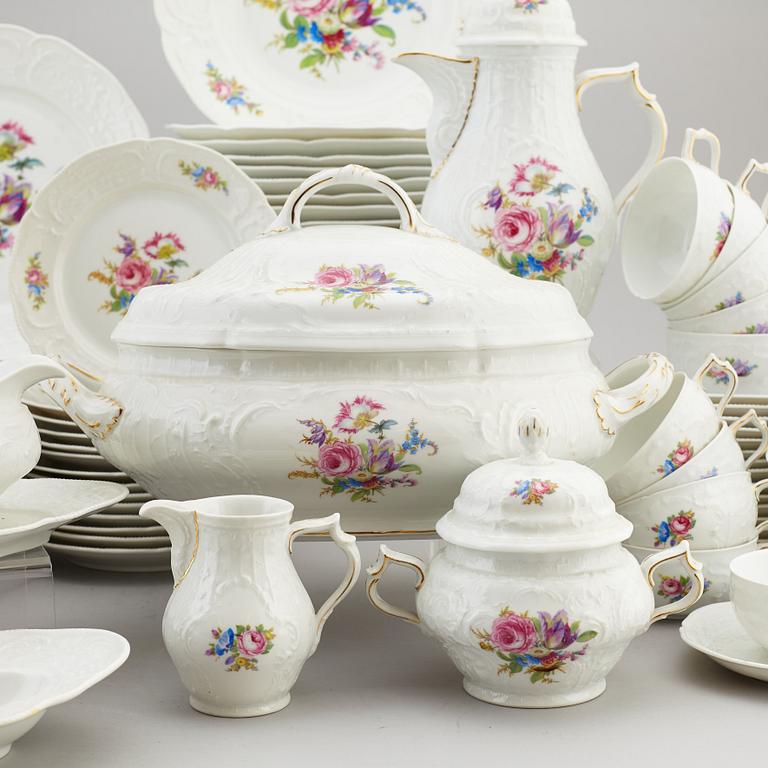 A Rosenthal 'Sanssouci' porcelain part coffee and dinner service, Germany, 20th century (76 pieces).