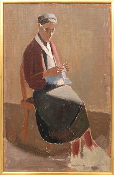 Sigfrid Södergren, Stickande kvinna.
