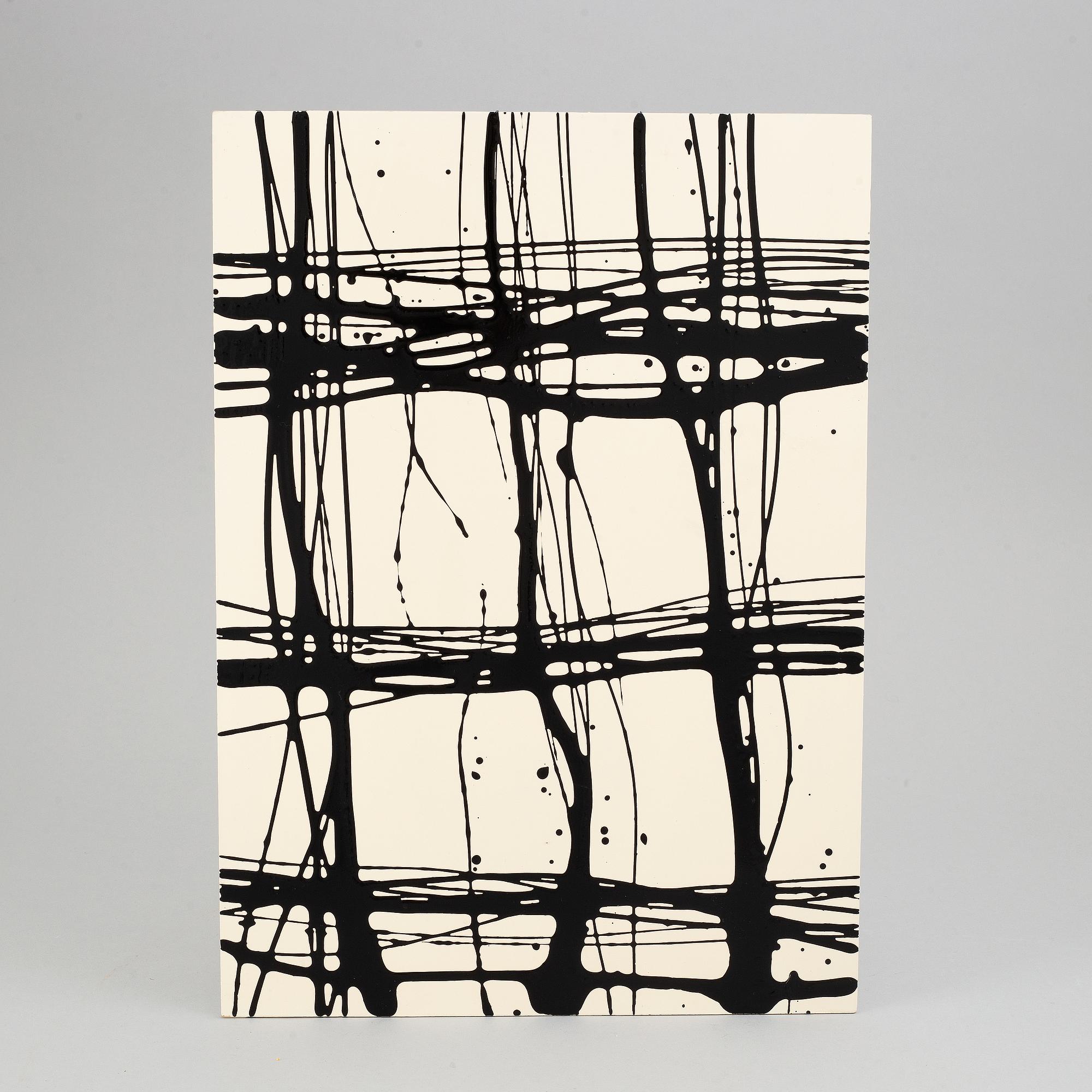 Robert Lucander, acrylic on plexiglass, signed and dated Berlin, 1997.