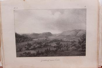 PARTI TRYCK, ca 100 delar, 1800-tal.