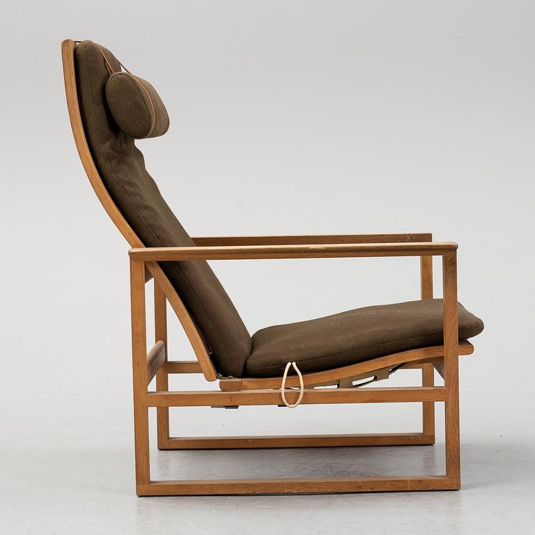 Børge Mogensen, a 'Sled' oak easy chair, Frederica Stolefabrik, Denmark.