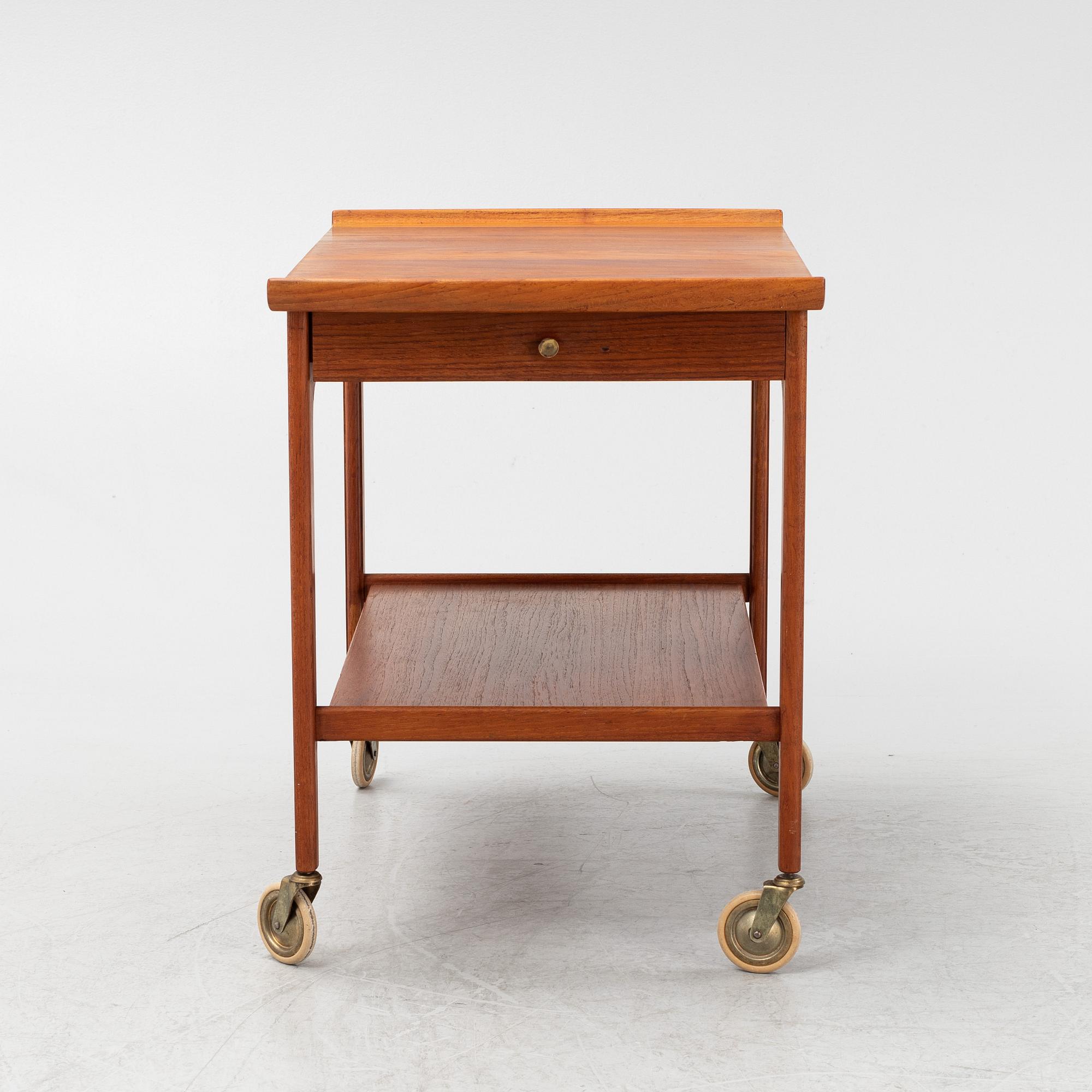 Yngvar Sandström, a teak trolley from Seffle Möbelfabrik, 1960's/60's.