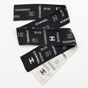 Chanel, Twilly scarf.