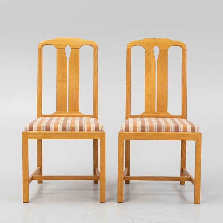 Carl Malmsten, stolar, 8 st, "Ambassadör", Åfors Möbelfabrik.