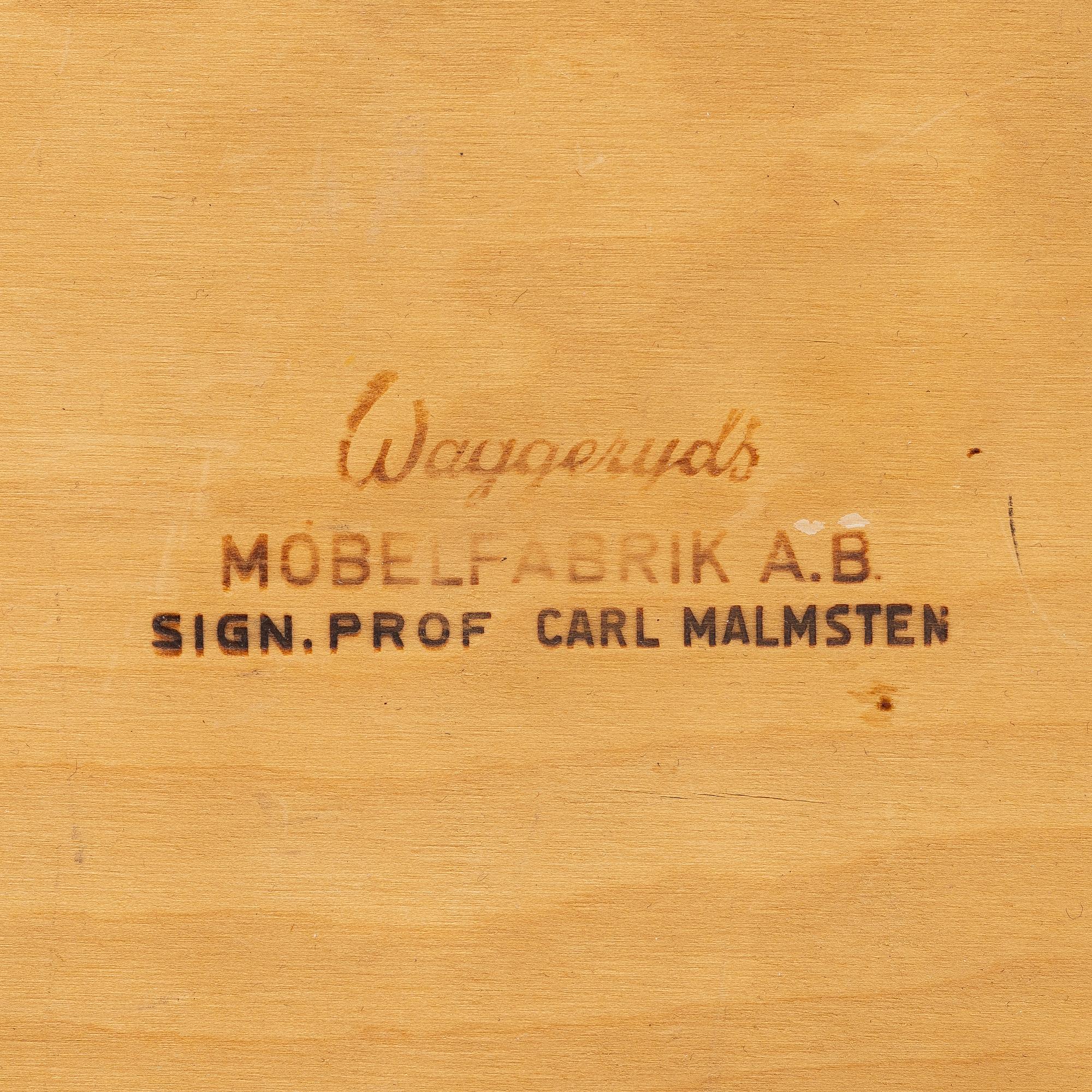 Carl Malmsten, Dining set, “Talavid”, dining table and 6 chairs, Waggeryds Möbelfabrik AB.