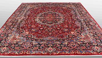 A CARPET, Kashmar, signed, around 380 x 292 cm.