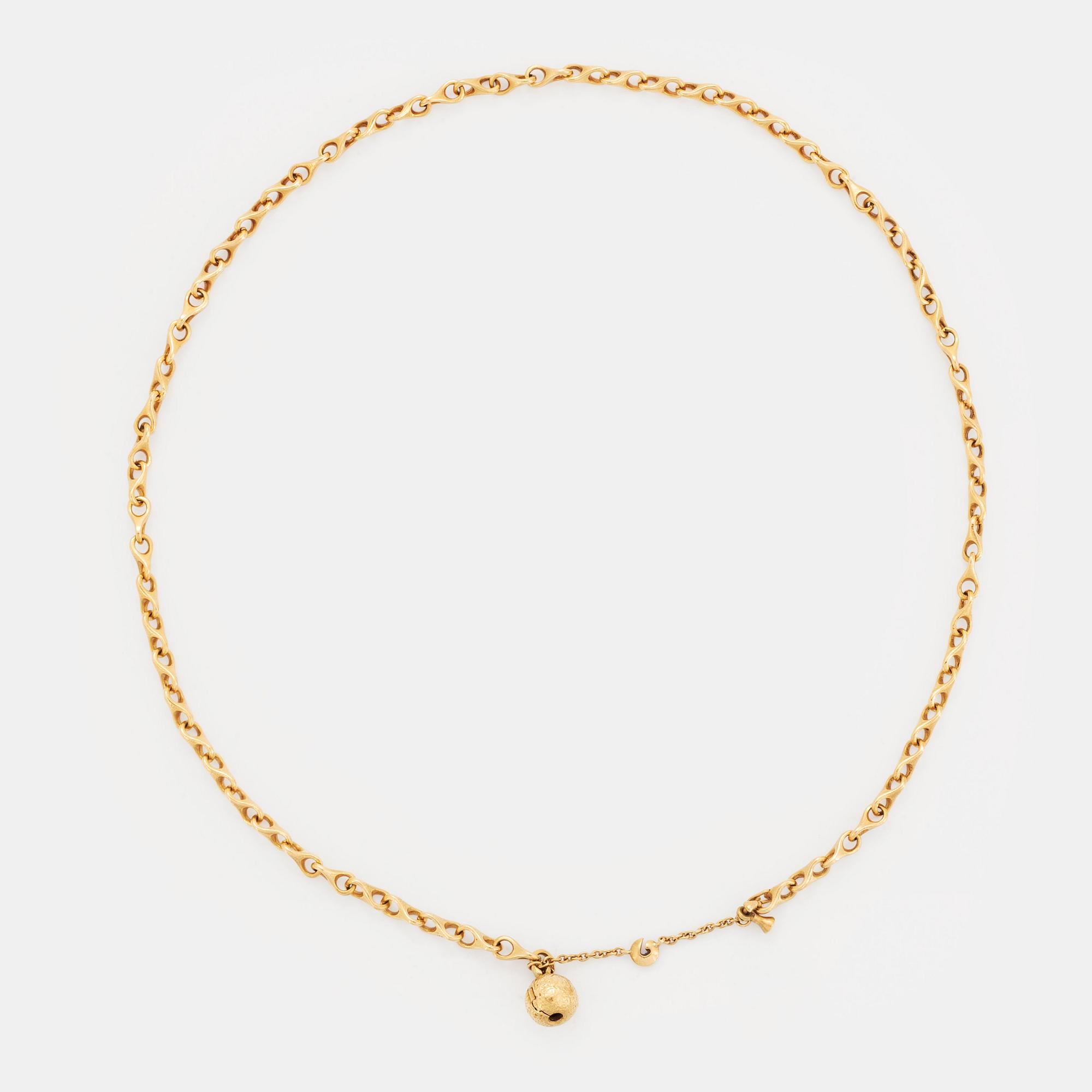 Ole Lynggaard collier med lås 18K guld.