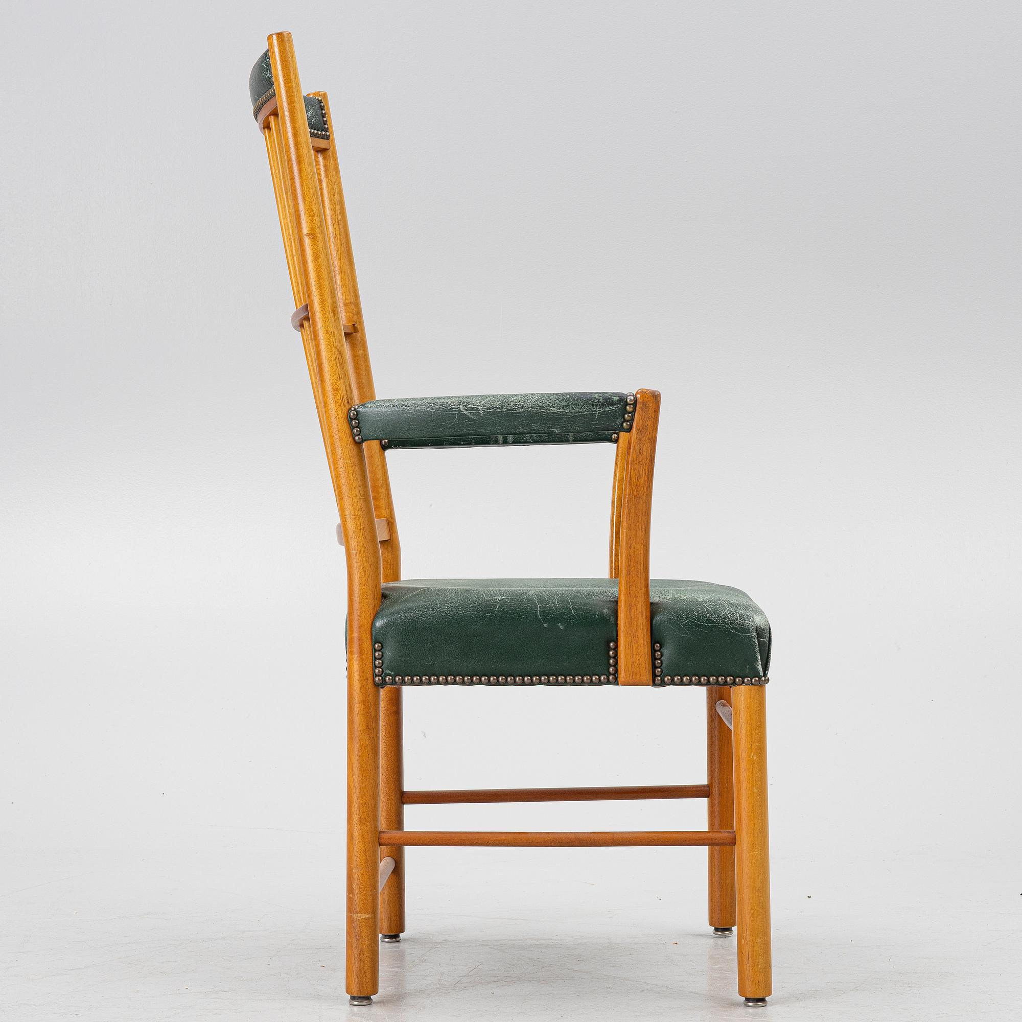 Josef Frank, karmstol, modell 652, Firma Svenskt Tenn, efter 1985.