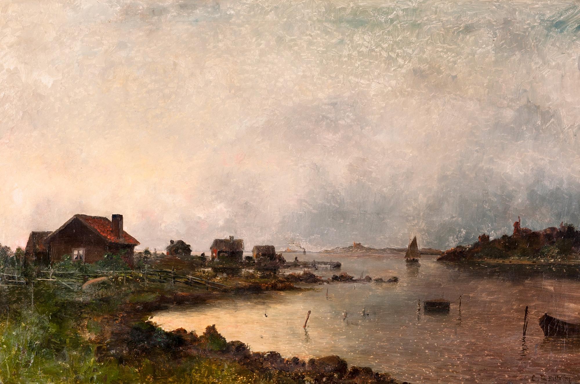 Carl Hallström, SKYMNING I SKÄRGÅRDEN.