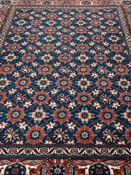 A CARPET, a semi-antique/old Veramin, ca 353 x 213,5-215,5 cm.