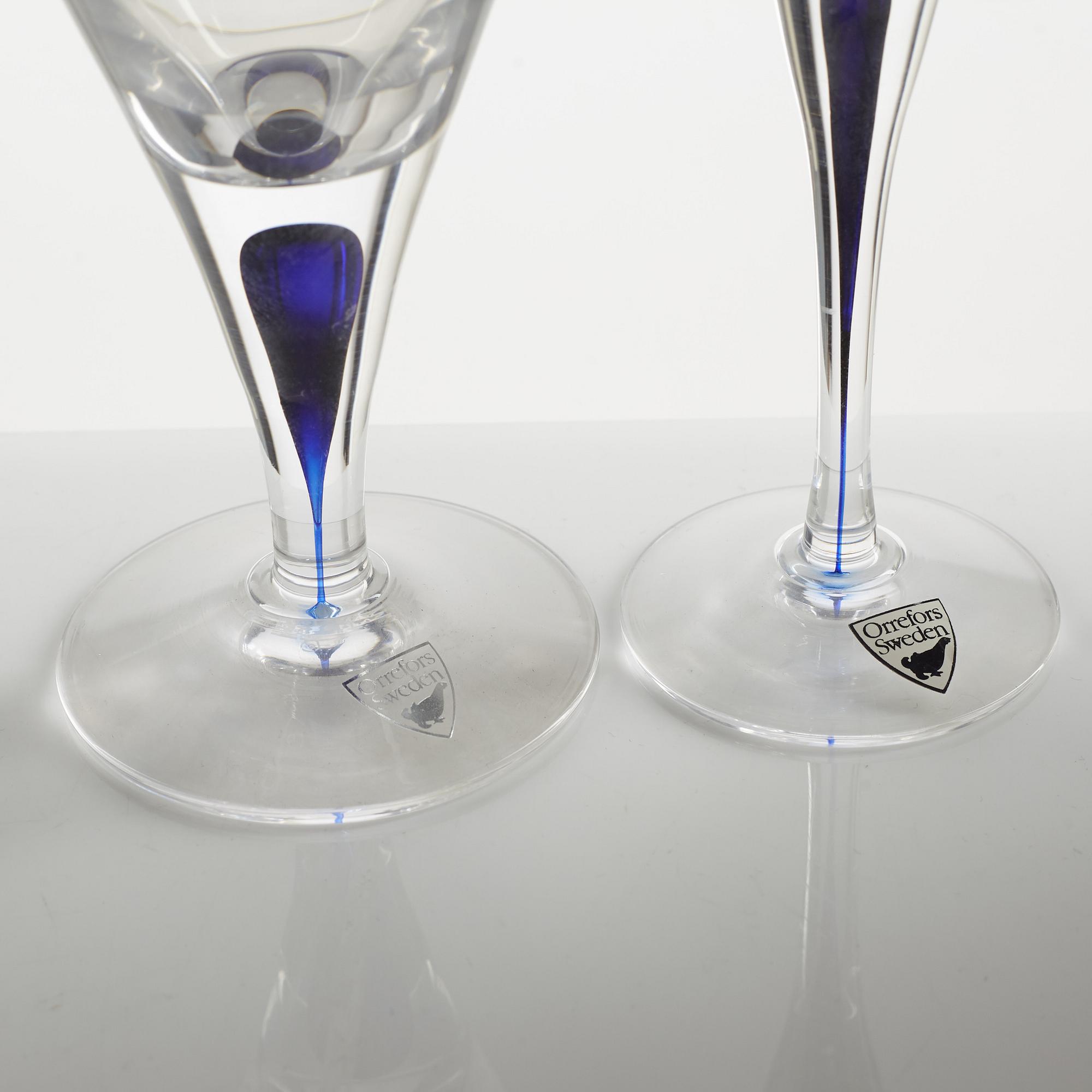 Erika Lagerbielke, a 21-piece glass service, 'Intermezzo', Orrefors.