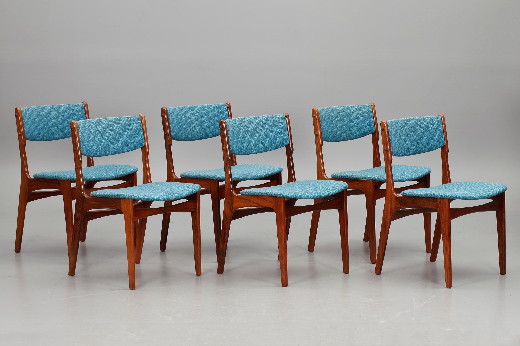 STOLAR, 6 st, Danmark, 1900-talets andra hälft.