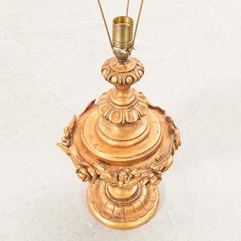 Table lamp, Baroque style, Italy, 20th century.