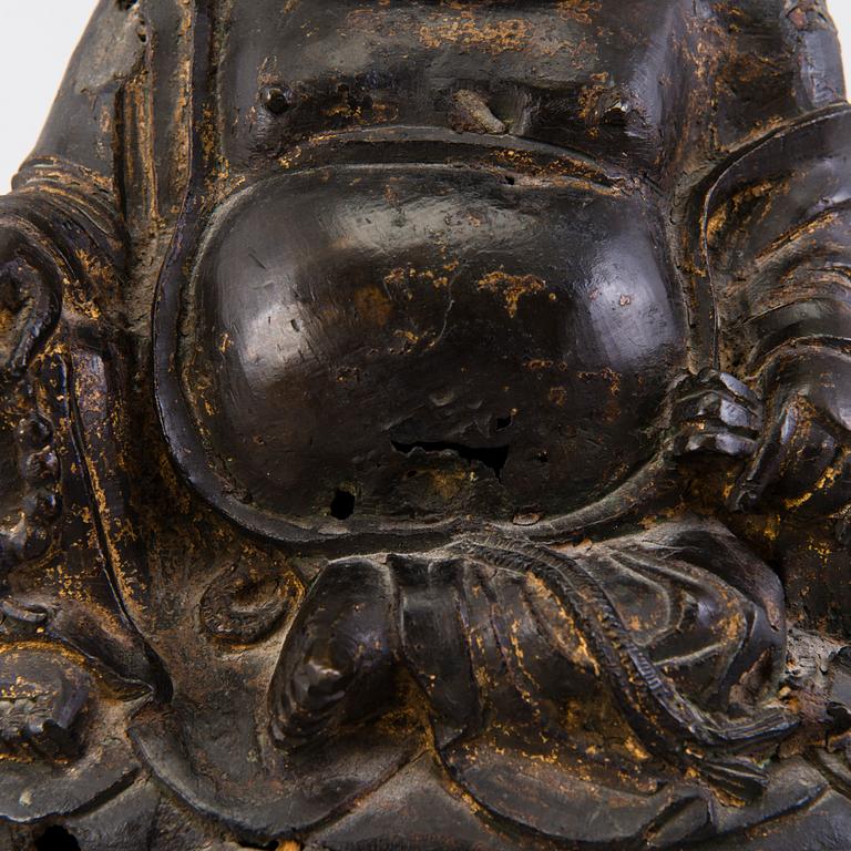 BUDAI, brons, Qing dynastin, 1600/1700-tal.
