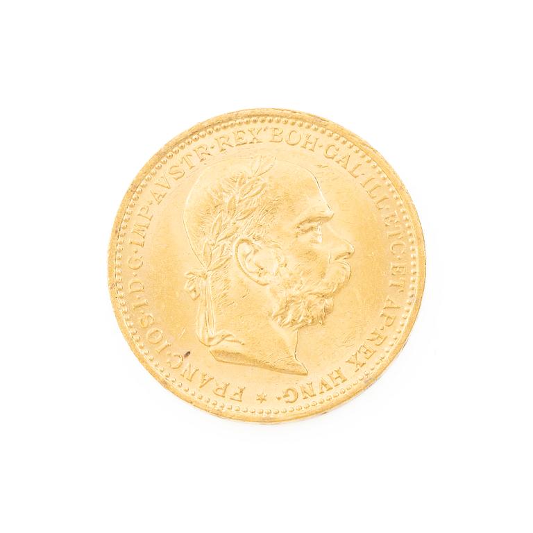 Gold coin, Austria-Hungary, 20 Corona, 1895.