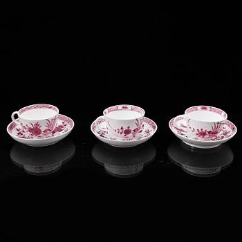 PARTI PORSLIN, 4 delar, Meissenliknande märke, 1900-tal.