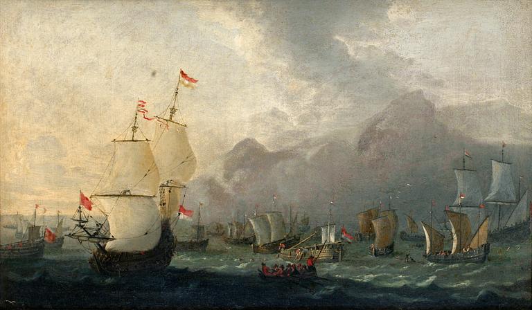 Abraham Storck Hans krets, Marin med armada.