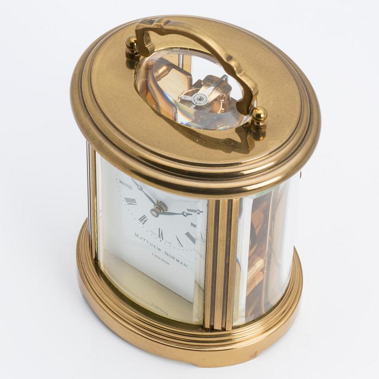 A TABLE CLOCK BY MATTHEW NORMAN LONDON.