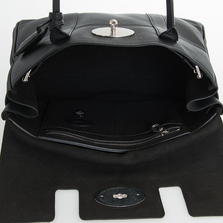 Mulberry, a black leather 'Bayswater' handbag.