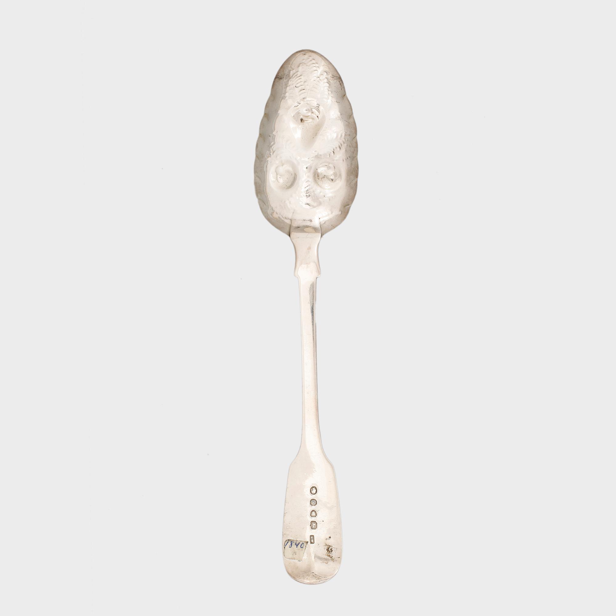 MATSKEDAR, 10 st, silver, mest London och 1800-tal. Tot ca 680 gram.