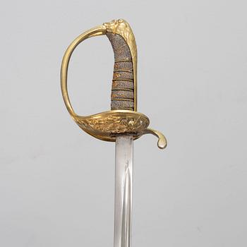 Sabre, Swedish, for officer, second half of the 19th century.