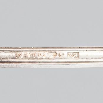 Bestickservis, 26 delar, silver, modell "Olga", GAB, Eskilstuna/Stockholm, 1965-84.