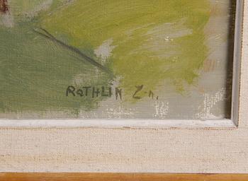 ROTHLIN-ZACHRISSON, BRITA. Olja på pannå. Sign.