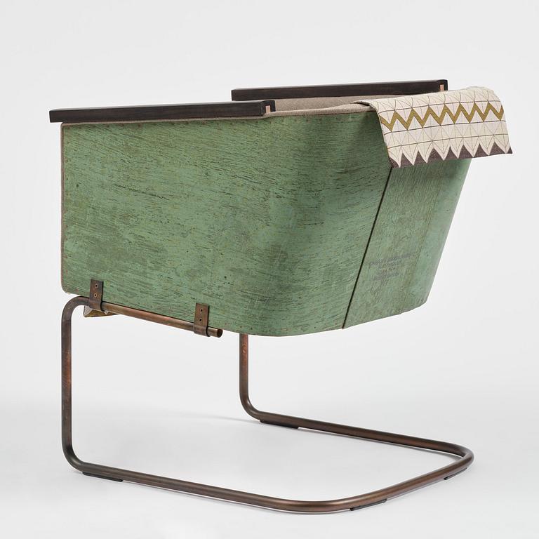 Mats Theselius, an "Hommage à Sigurd Lewerentz" armchair, ed. EA 3/6, Källemo, Värnamo, post 2012.